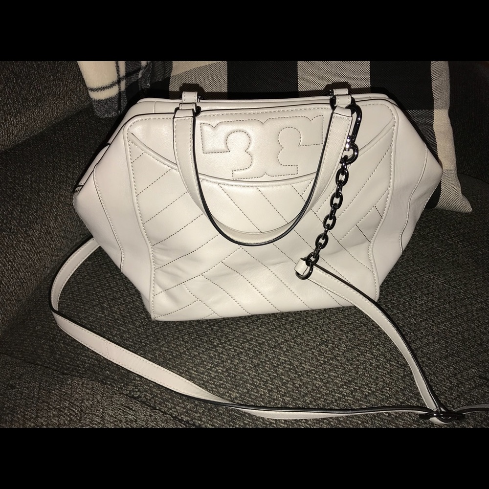 Tory Burch Light Gray Shoulder Bag